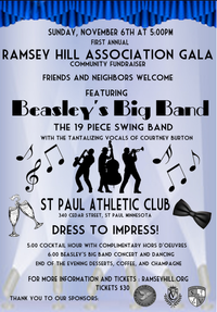 Ramsey Hill Gala Fundraiser - Open to the Public!