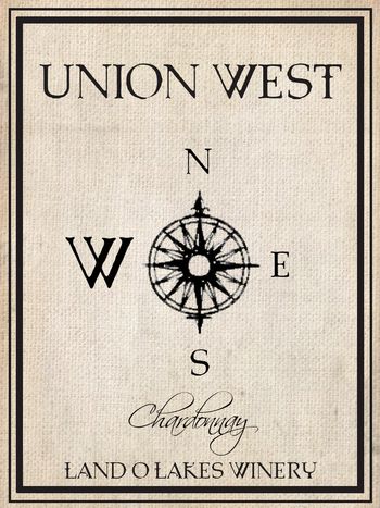 Union West chardonnay label
