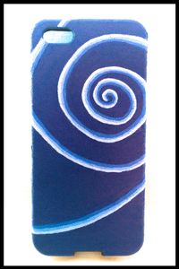Blue Swirl: iPhone 5/5s