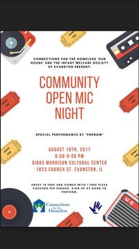 PHENOM host the Community Open Mic in Evanston