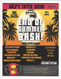 FREE CONCERT!! End Of Summer Bash