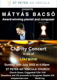 Mátyás Bacsó - Charity Piano Concert in aid of Ukraine