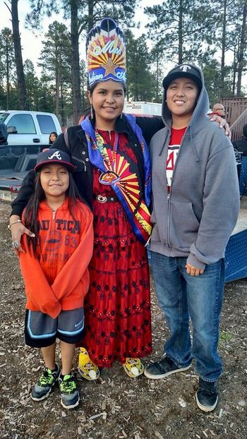 With Miss Indian Arizona
