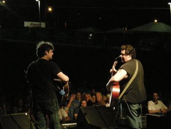 Woz and Zak on stage @ Red hat amphitheater Raleigh NC Raleigh NC
