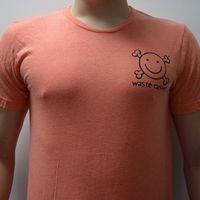 Men's Light Weight T (orange, logo front only)