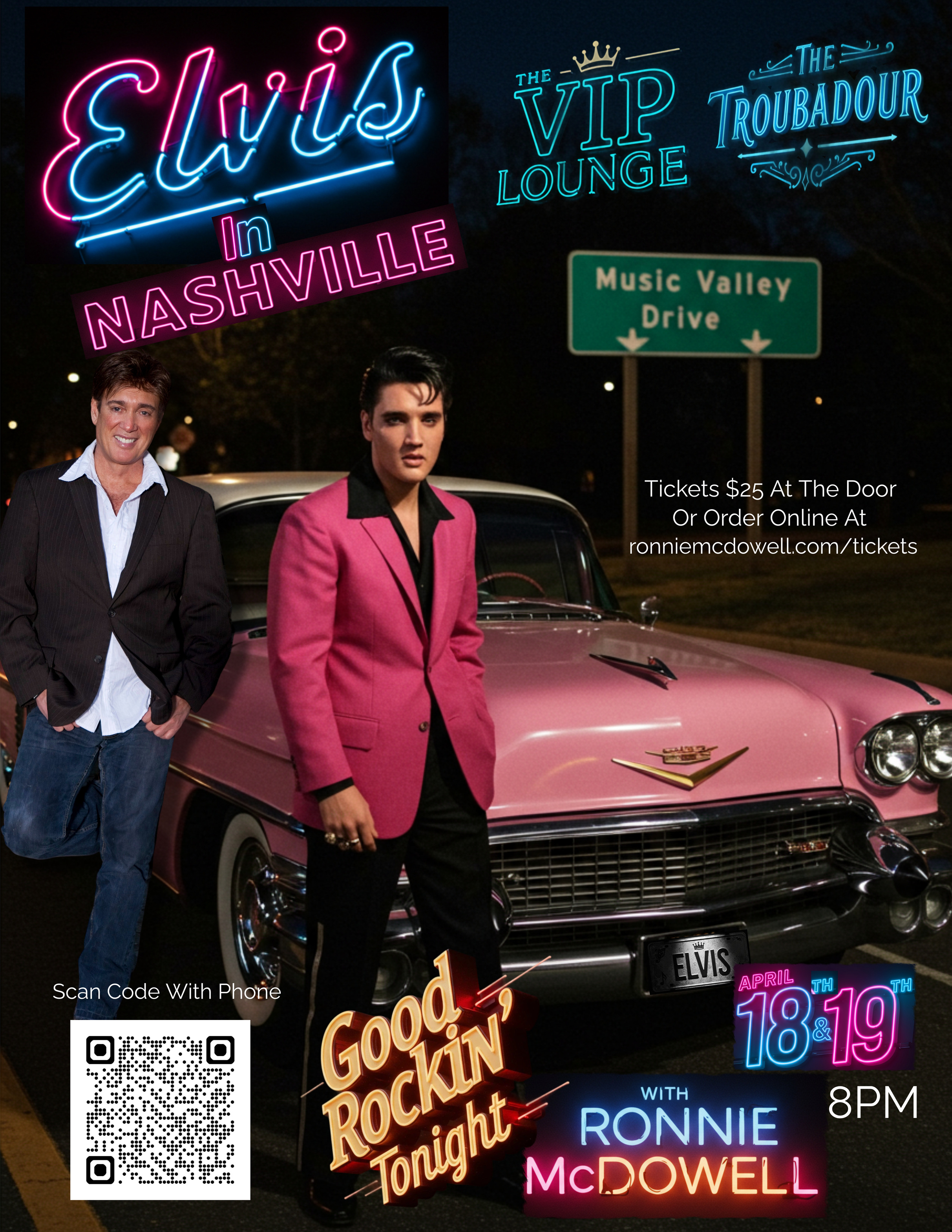 Apr 19th Saturday - Ronnie McDowell: At The Troubadour VIP Lounge ...