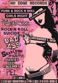 NO EDGE RECORDS PRESENTS Punk & Rock N Roll Girls Night