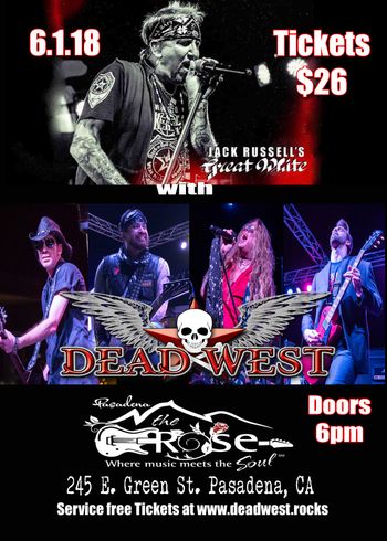 DEAD WEST with Jack Russell's Great White
