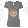 Ladies V-Neck - Heather Gray