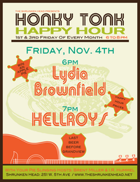 HELLROYS at Honky Tonk Happy Hour w/ Lydia Brownfield