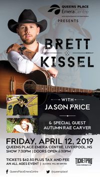 Brett Kissel with Jason Price and Autumn Rae Carver