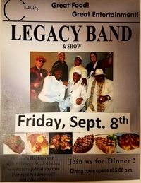 Legacy Show and Band @ Ciara Restaurant and Lounge