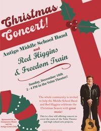 Christmas Concert with the Antigo Middle School and Red Higgins 