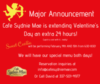 Sweet Cecilia @ Cafe Sydnie Mae Valentine's Friday 