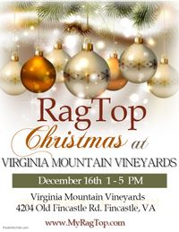 RagTop at Virginia Mountain Vineyard's Christmas Open House
