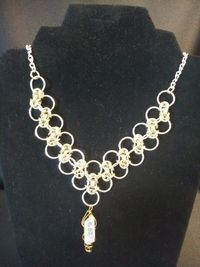 Chain Maille Crystal Pendant  (DN2)