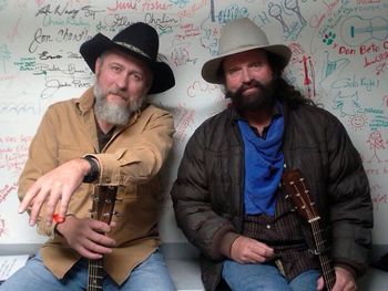 With Mike Beck in the green room of the 3 Bar Saloon in Elko, NV
