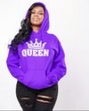 Classic Queen Hoodie -PURPLE & Silver 