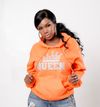 Classic Queen Hoodie -ORANGE & Silver 