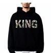 Mens Hoodie King Army 