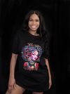Black History Month Collection - Black Queen Multi Colored Oversized T 