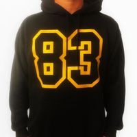 Hoodie 83 original noir & jaune