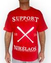 T-Shirt Nikélaos Rap Queb Support rouge
