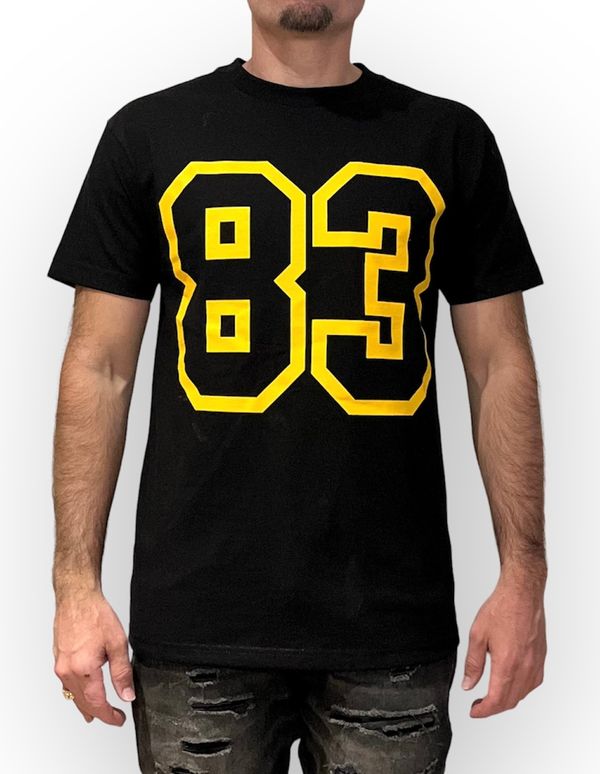 T-shirt 83 original noir & jaune