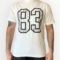 T-Shirt 83 bandana blanc & noir