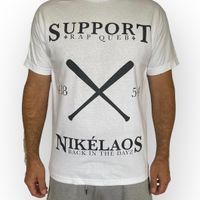 T-Shirt Nikélaos Rap Queb Support blanc