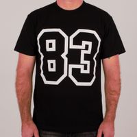 T-shirt 83 original noir & blanc