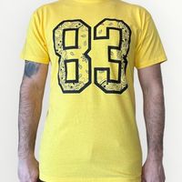 T-Shirt 83 bandana jaune & noir