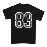 T-Shirt 83 bandana noir & blanc
