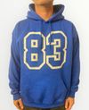 Hoodie 83 original bleu