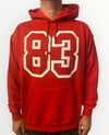 Hoodie 83 original rouge