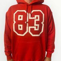 Hoodie 83 original rouge