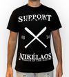 T-Shirt Nikélaos Rap Queb Support noir