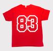 T-shirt 83 original rouge