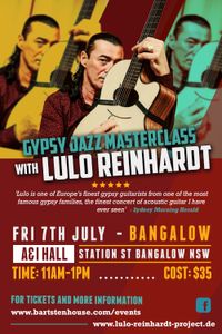 MASTERCLASS - Lulo Reinhardt Gypsy Jazz Masterclass -A&I Hall Bangalow