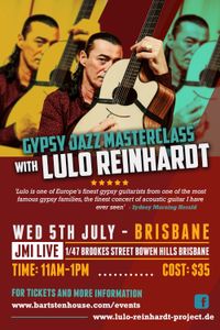 MASTERCLASS - Lulo Reinhardt Gypsy Jazz Masterclass - JMI Live Brisbane