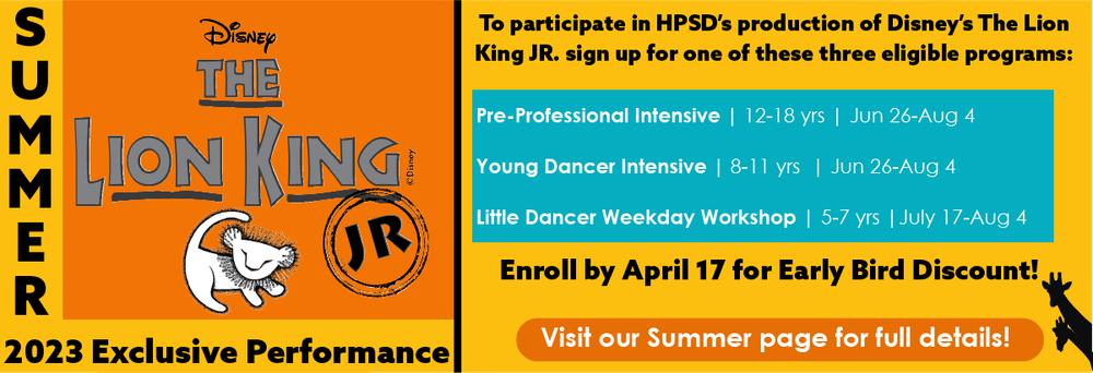 Chicago Summer Intensives and Workshop featuring HPSD's production of Disney's The Lion King JR.