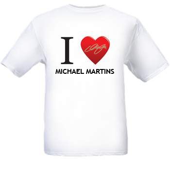 I <3 Michael Martins (Autographed Heart) - Tee