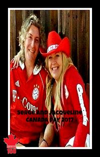 Serge and Jacqueline of ARON CROSS celebrate CANADA's 150th Birthday