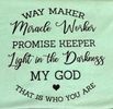 Way Maker T-shirt Small-3Xlarge