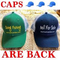 Going Fishing Cap - Dark Green or Navy - One size