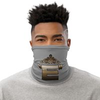 "E" Logo Neck Gaiter - Grey 