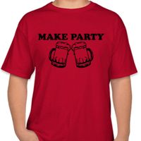 Make Party Johnny Koenig Band Red T-Shirt