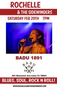 Rochelle & The Sidewinders Live at BADU 1891!