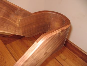 Black Walnut railing 3
