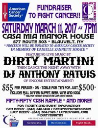 Fundraiser to fight Cancer featuring Dirty Martini (Ken Reedy)